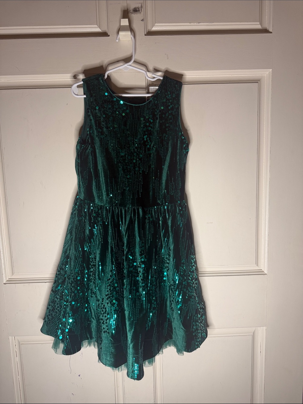 Rare Editions Emerald Green Sequin Party Dress
